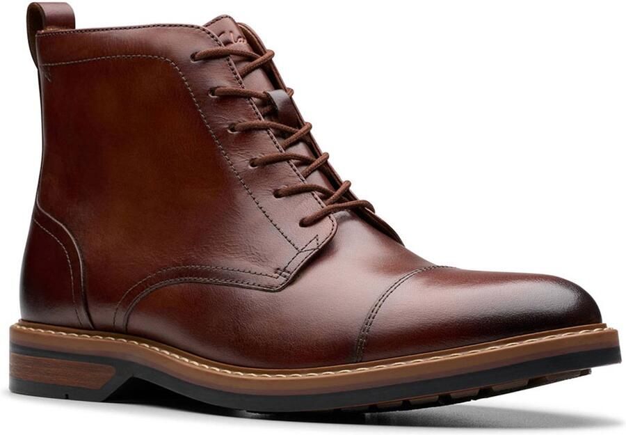 Clarks Winterlaarzen Aldwin pet Feest schoen enkellaars kostuum schoen met blokhak
