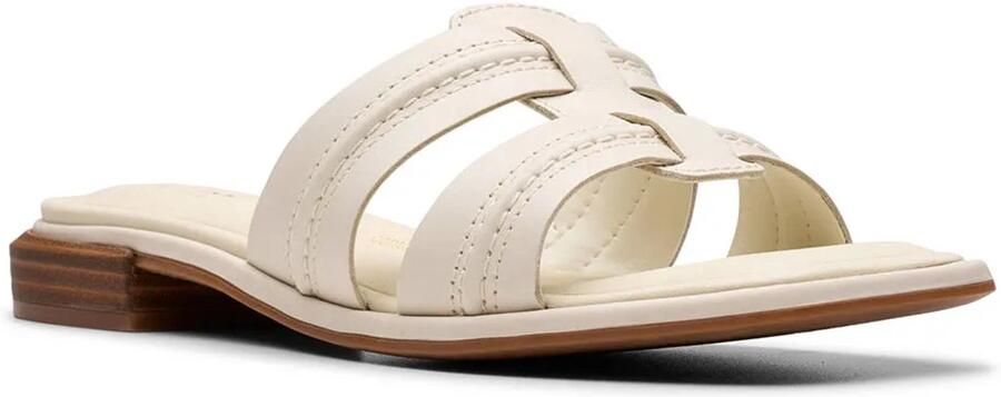 Clarks Shoes Ariany Mule Sandalen Wit 1 2 Vrouw