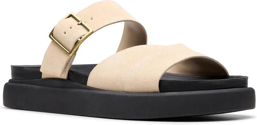Clarks Shoes Aristella Mule Sandalen Beige Vrouw