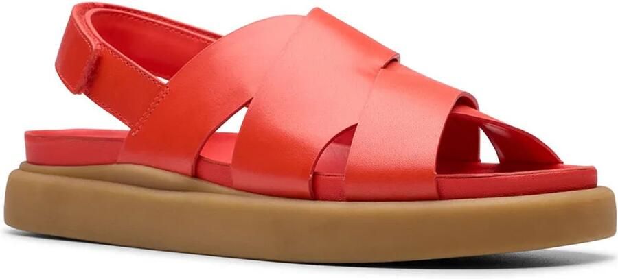 Clarks Shoes Aristella Sun Sandalen Rood 1 2 Vrouw
