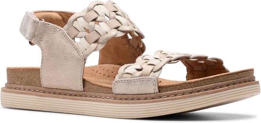 Clarks Shoes Arwell Glide Sandalen Beige 1 2 Vrouw
