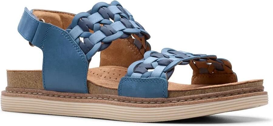 Clarks Shoes Arwell Glide Sandalen Blauw 1 2 Vrouw