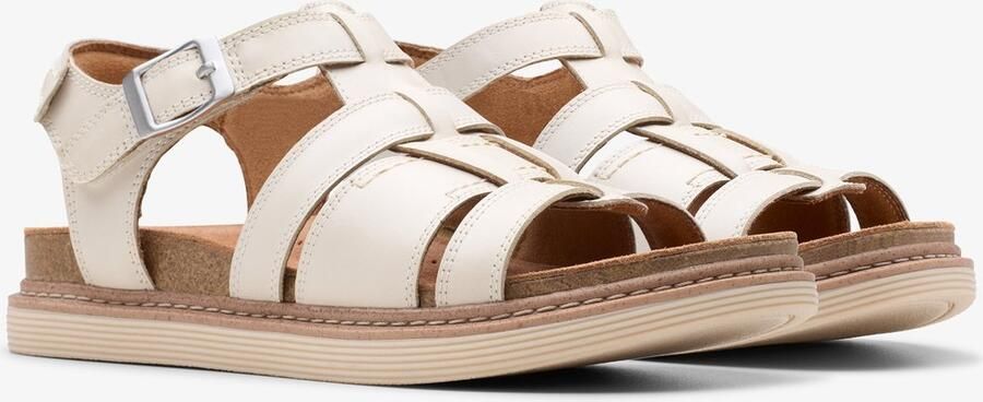 Clarks Shoes Arwell Sun Sandalen Wit Vrouw