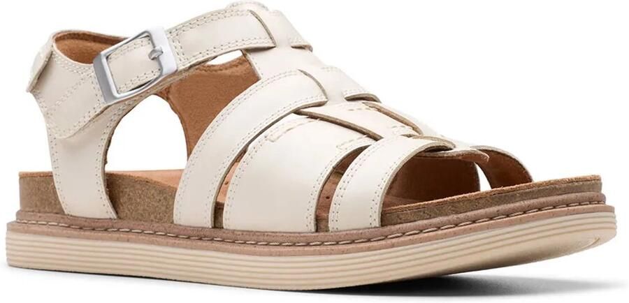 Clarks Shoes Arwell Sun Sandalen Wit Vrouw