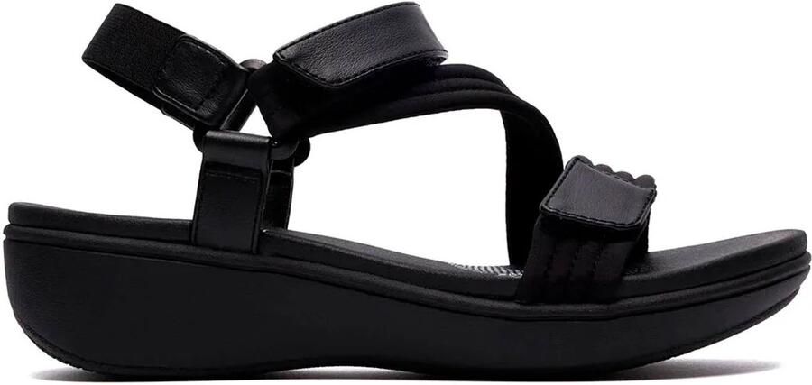 Clarks Shoes Brinkleyraesun Wedgesandalen Zwart Vrouw