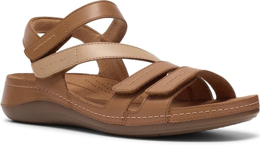 Clarks Shoes Cecily Wedgesandalen Bruin Vrouw