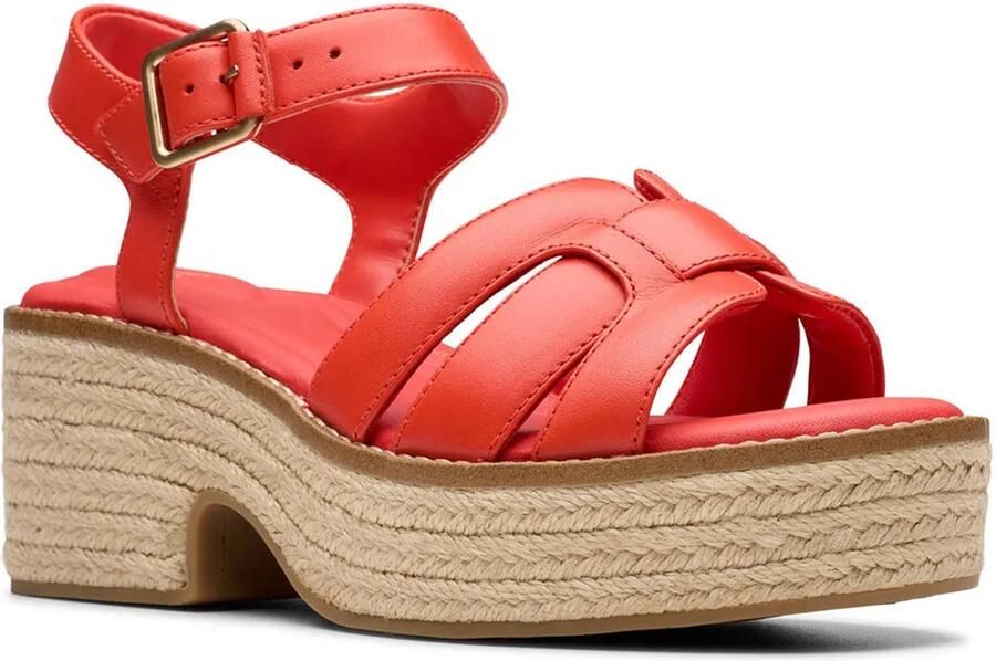 Clarks Shoes Coledale Strap Sandalen Rood Vrouw