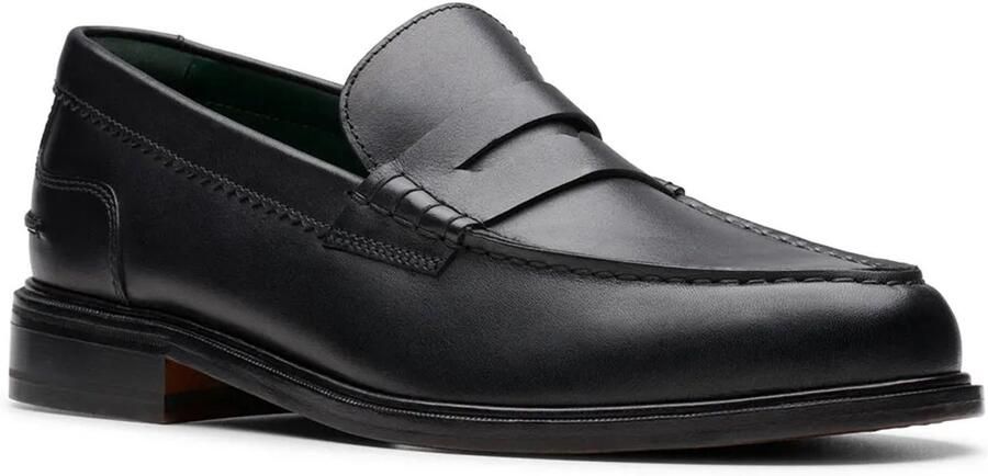 Clarks Zwarte Leren Loafers Stijlvolle Herenschoenen - Foto 2