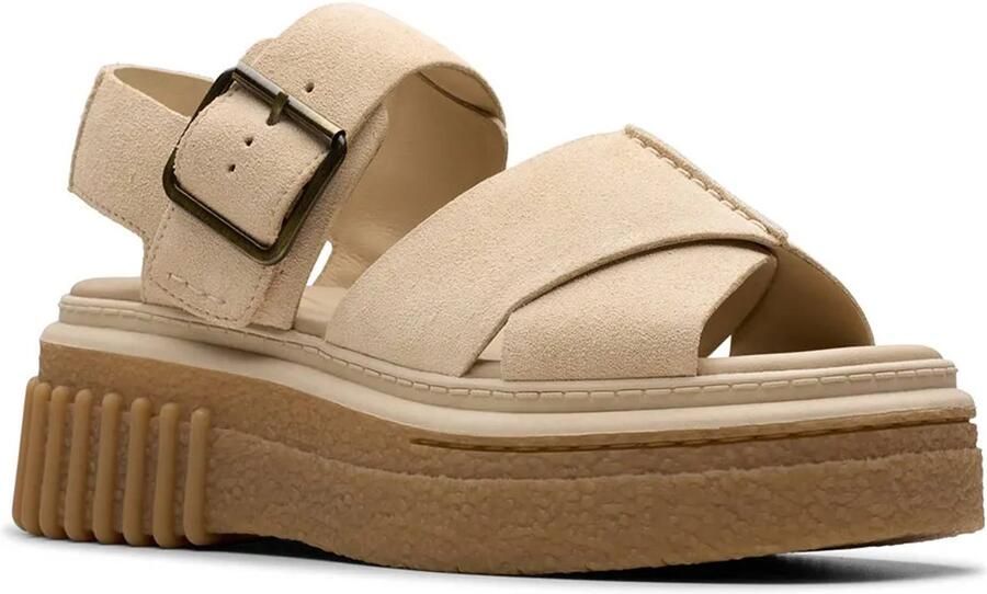 Clarks Shoes Evamar Wish Sandalen Beige 1 2 Vrouw