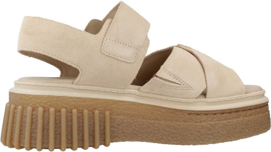Clarks Shoes Evamar Wish Sandalen Beige Vrouw