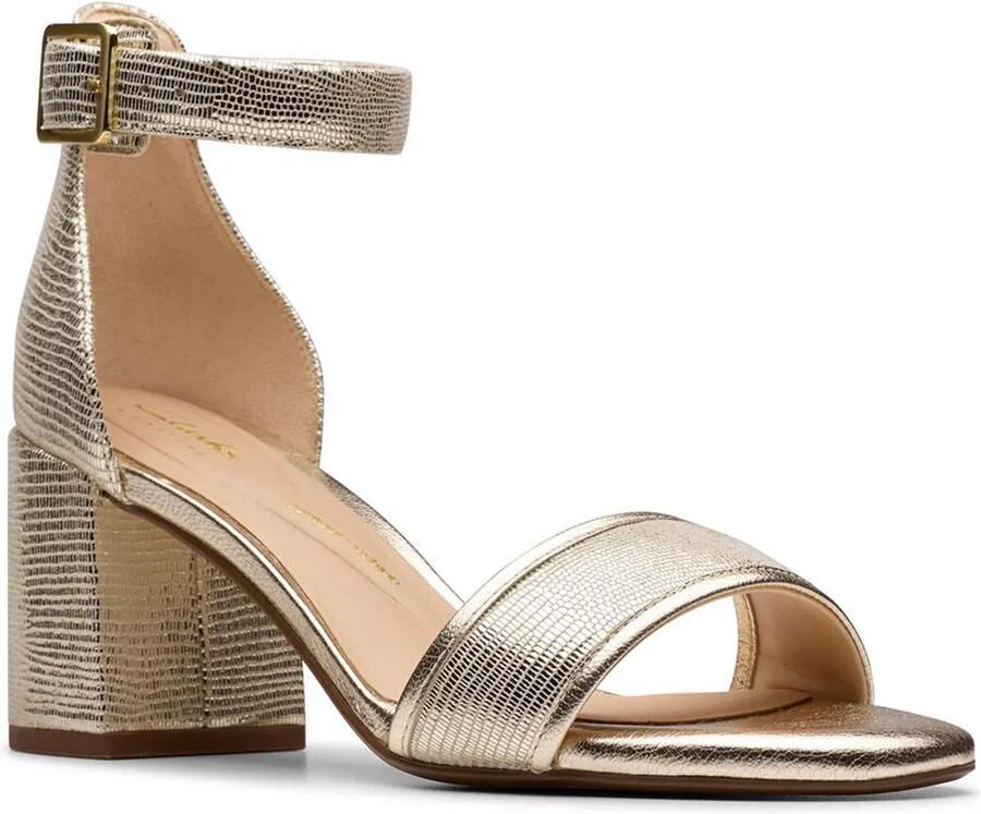 Clarks Shoes Ezoria Mae Hakken Sandalen Goud 1 2 Vrouw