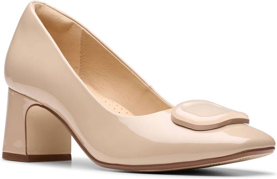 Clarks Shoes Fernie Trim Hakken Beige Vrouw