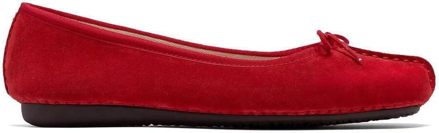 Clarks Shoes Freckle Ice Ballerina´s Rood Vrouw