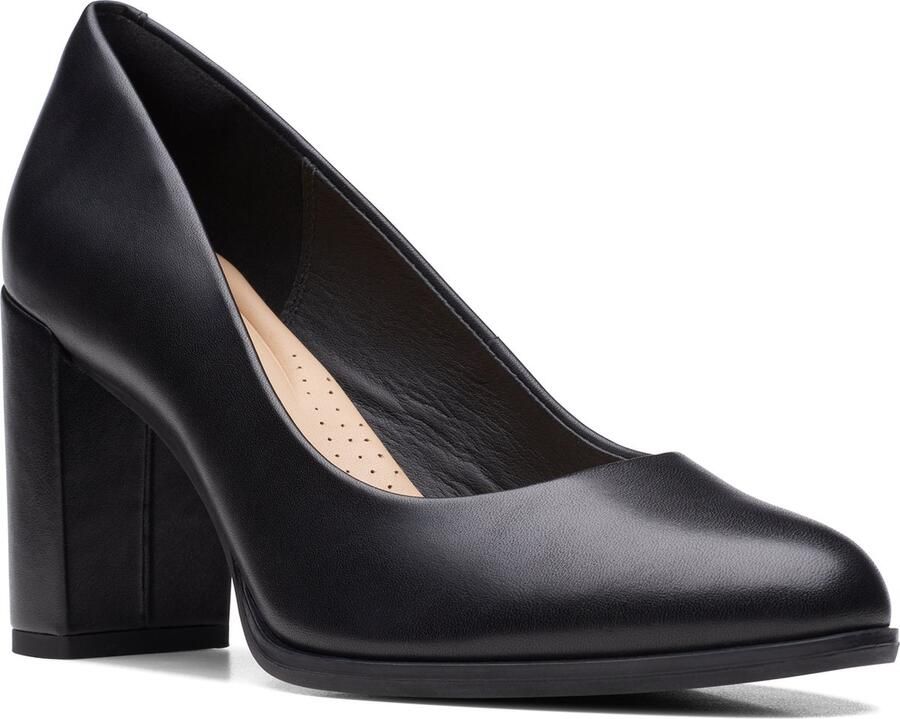 Clarks Shoes Freva85 Court Hakken Zwart 1 2 Vrouw - Foto 3