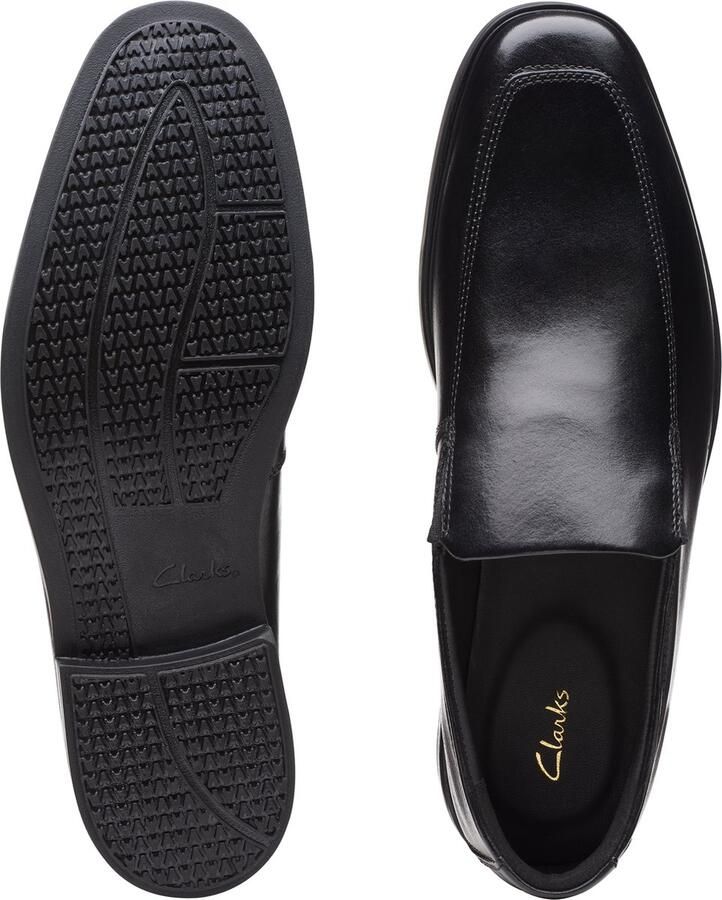Clarks Instappers Howard Edge Business schoen lage schoen pak schoen met stretch-inzetten - Foto 4