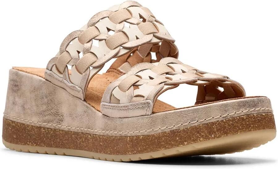 Clarks Shoes Kassanda Mule Sandalen Beige 1 2 Vrouw