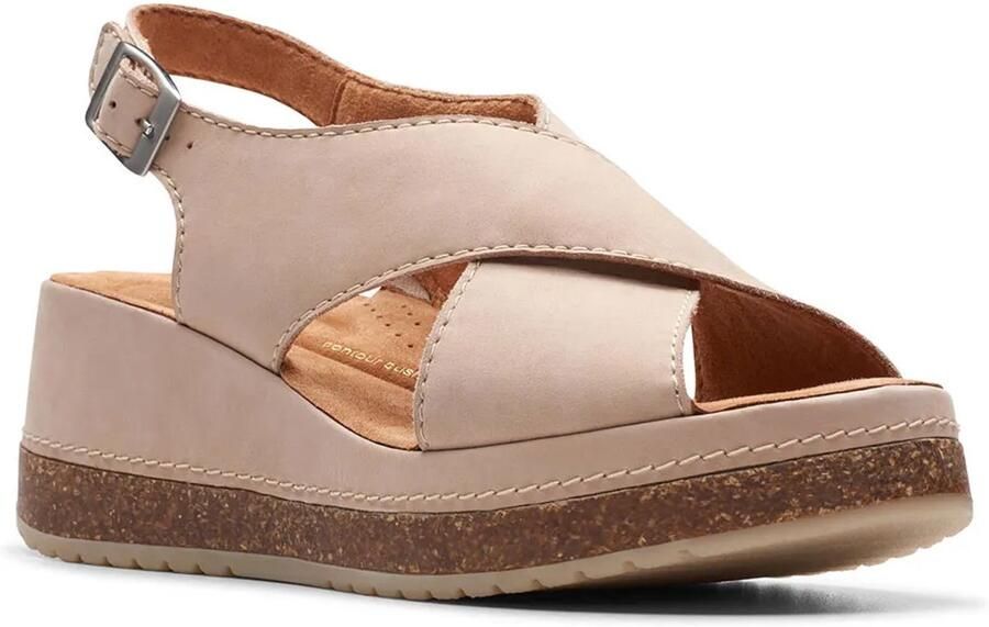 Clarks Shoes Kassanda Step Sandalen Beige 1 2 Vrouw