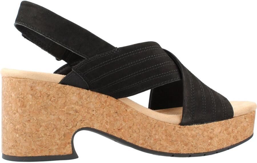 Clarks Shoes Nerisa West Hakken Sandalen Zwart Vrouw