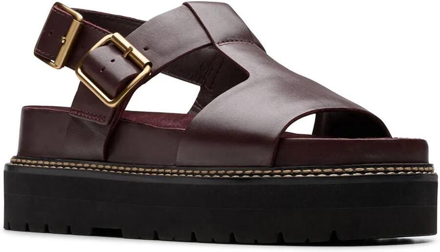 Clarks Shoes Orianna Sky Sandalen Bruin Vrouw