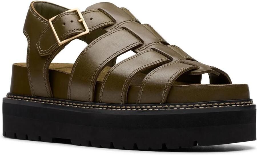 Clarks Shoes Orianna Twist Sandalen Groen 1 2 Vrouw