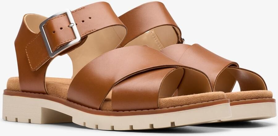 Clarks Shoes Orinoco Cross Sandalen Bruin 1 2 Vrouw