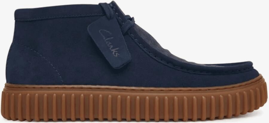 Clarks Shoes Torhill Hi Booties Blauw Man