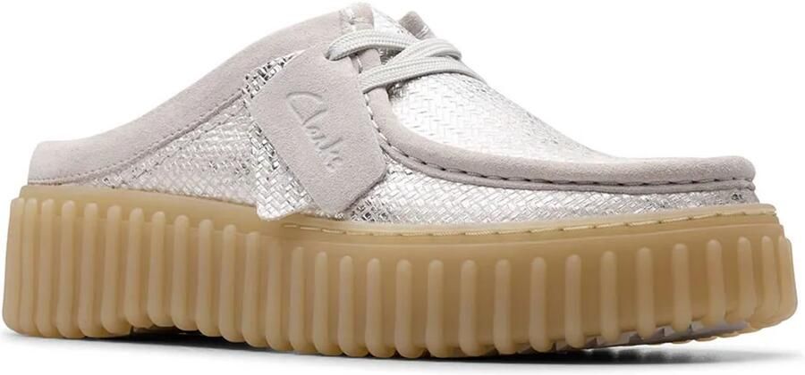 Clarks Shoes Torhill Mule Sandalen Zilver 1 2 Vrouw