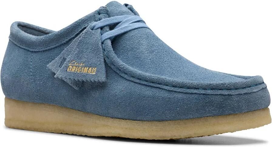 Clarks Shoes Wallabee Bootschoenen Blauw Man