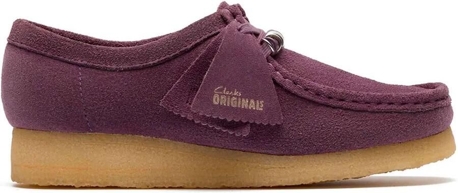 Clarks Shoes Wallabee Bootschoenen Paars Vrouw
