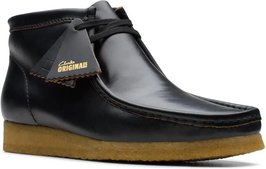 Clarks Shoes Wallabee Bootschoenen Zwart Man