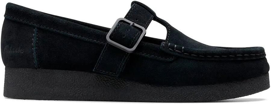 Clarks Shoes Wallabee Evo Bar Loafers Zwart Vrouw