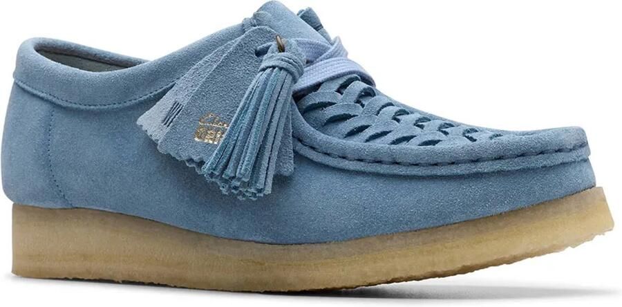 Clarks Shoes Wallabee Weave Bootschoenen Blauw Vrouw