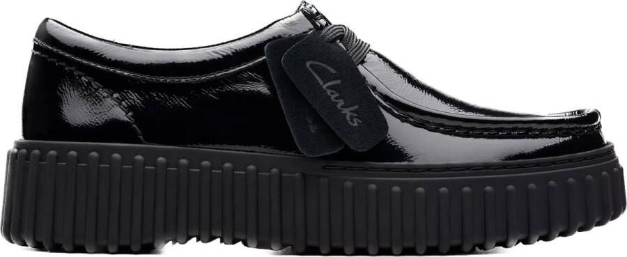 Clarks Shoes CLARKS TORHILL BEE Veterschoen zwart lak