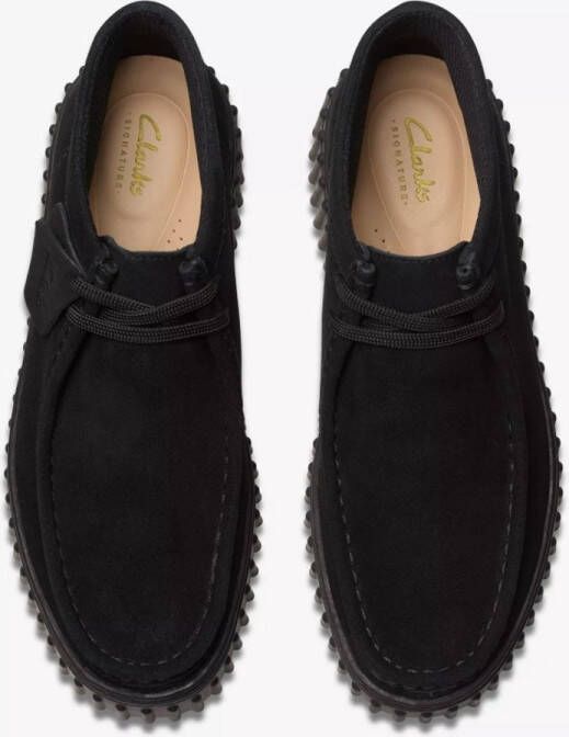 Clarks Torhill Moss Dames Veterschoenen Suede Zwart