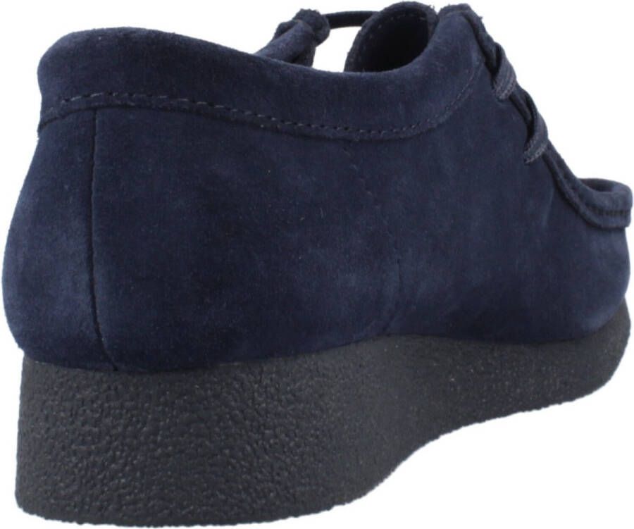 Clarks Shoes Wallabee Evo Schoenen Blauw 1 2 Vrouw
