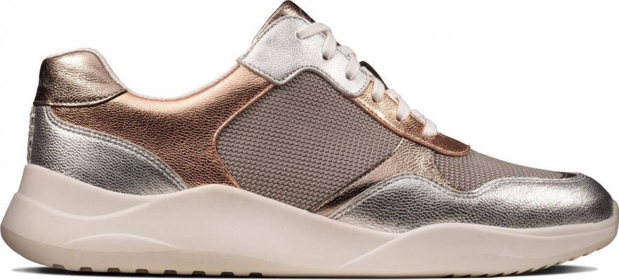 Clarks Sift Lace Dames Sneakers Rose Gold