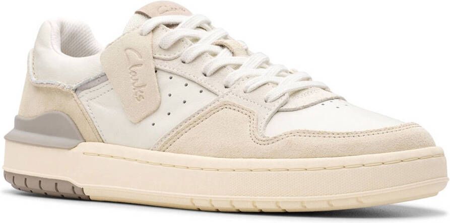 Clarks Sneaker Courtlite2 Lo Off White Suede