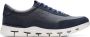 Clarks Comfortabele Leren Blauwe Sneakers voor Heren Multicolor Heren - Thumbnail 1