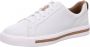 Clarks Un Maui Lace Dames Sneakers White Leather - Thumbnail 1