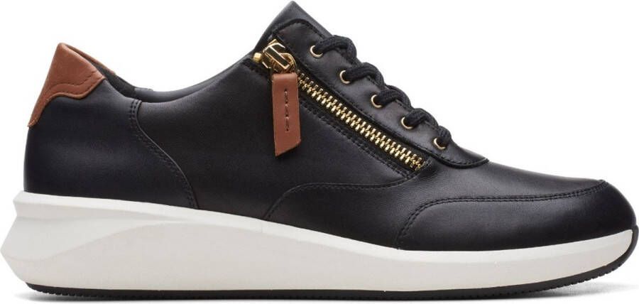 Clarks Dames Un Rio Zip D 2 black leather
