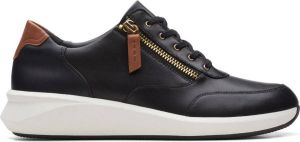 Clarks Dames Un Rio Zip D 2 black leather