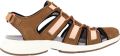 Clarks Platte sandalen Solan Sail Combi - Bruin