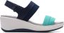 Clarks Step Cali Muir Navy Combi Vrouwen - Thumbnail 1