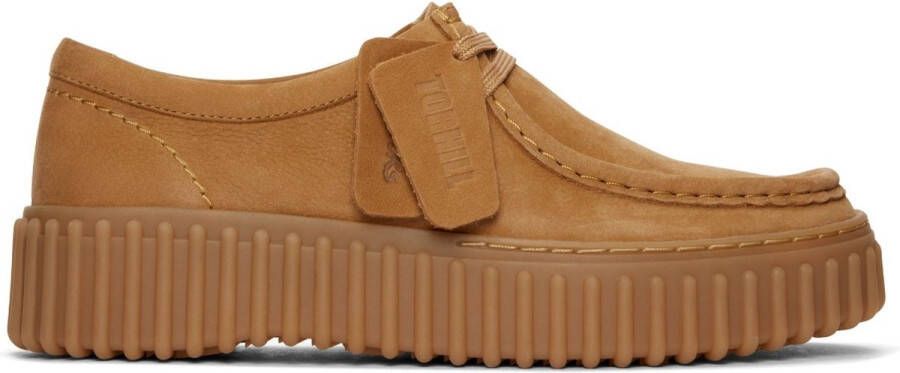 Clarks TORHILL~BEE~~~~~~~~~~~~~~~~~~~ Dames veterschoenen Cognac