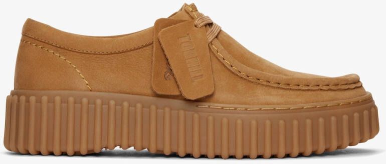 Clarks TORHILL~BEE~~~~~~~~~~~~~~~~~~~ Dames veterschoenen Cognac