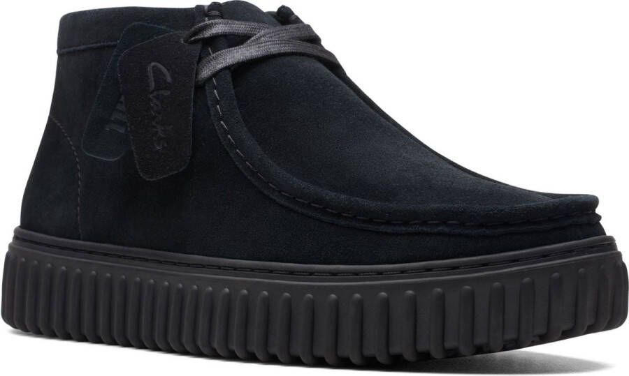 Clarks Zwarte Enkellaarzen voor Heren Black Heren