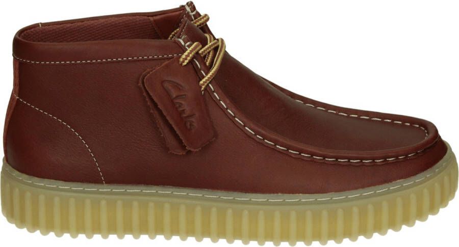 Clarks TORHILL HIGH Vrije tijd half-hoogHeren veterschoenHeren sneakers Bruin