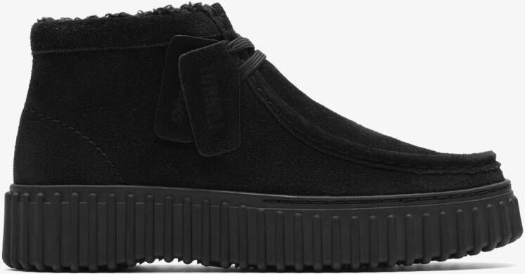 Clarks Torhill Moss Dames Veterschoenen Black WLined Sde