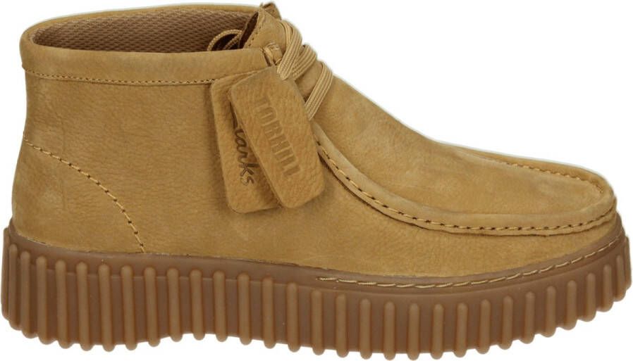 Clarks TORHILL~MOSS~~~~~~~~~~~~~~~~~~ Hoge sneakersVeterlaarzenDames veterschoenenDames sneakersHalf-hoge schoenen Cognac
