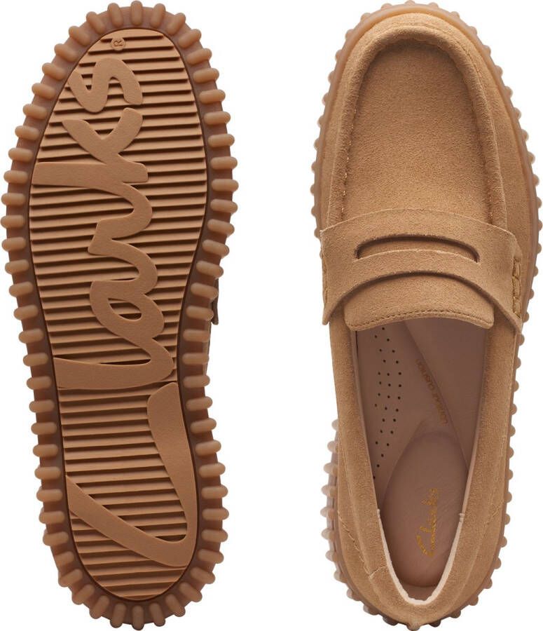 Clarks Shoes Clarks Dames Torhill Penny D 4 Light Tan Suede